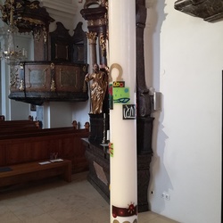 Foto: Christine Ornig Osterkerze - Lebenszeichen ... bis Omega